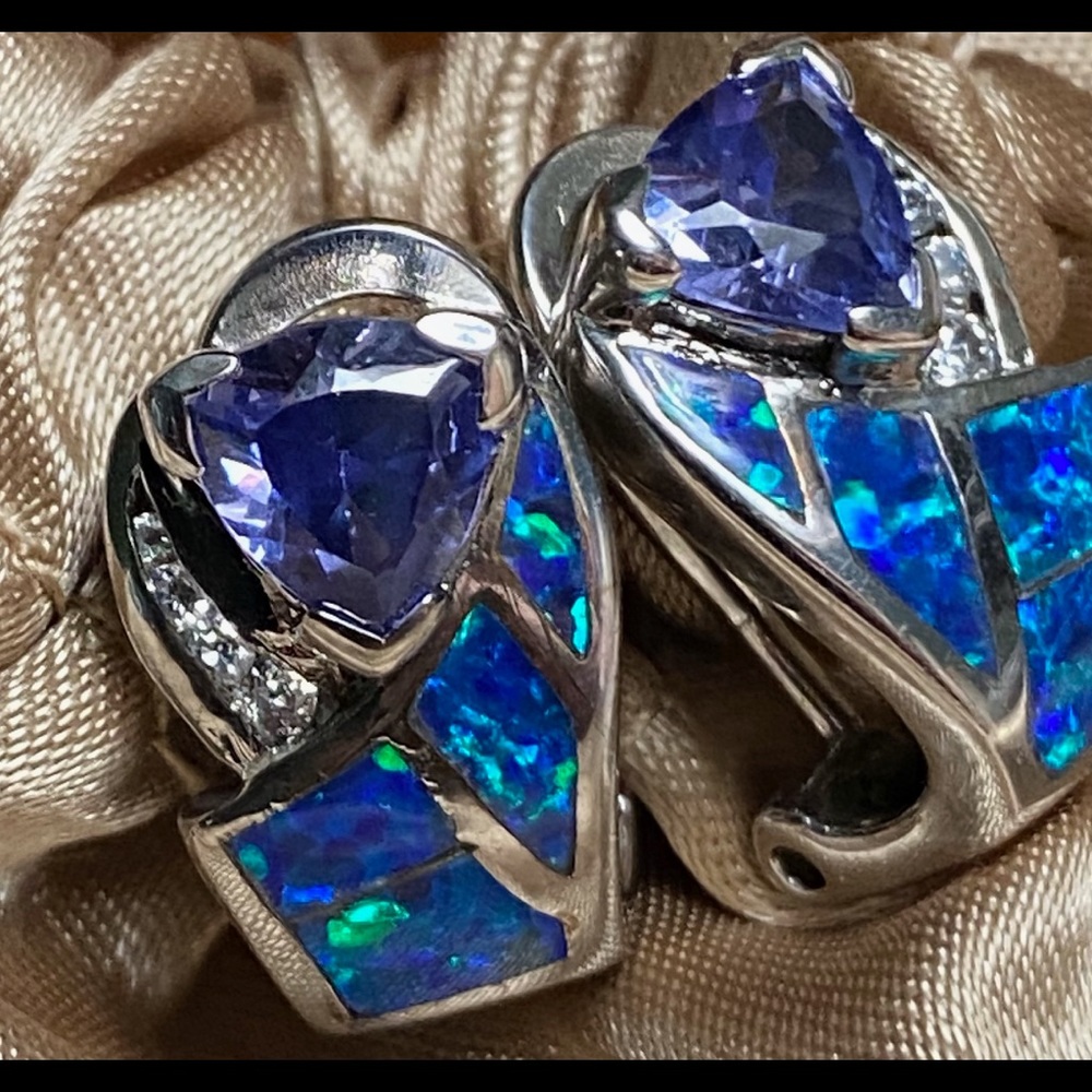 Tanzanite earrings